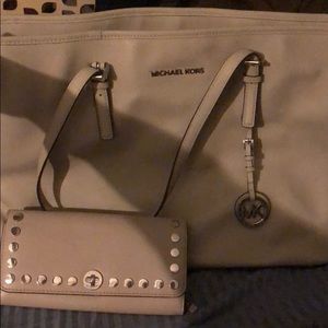 Michael Kors purse with matching wallet